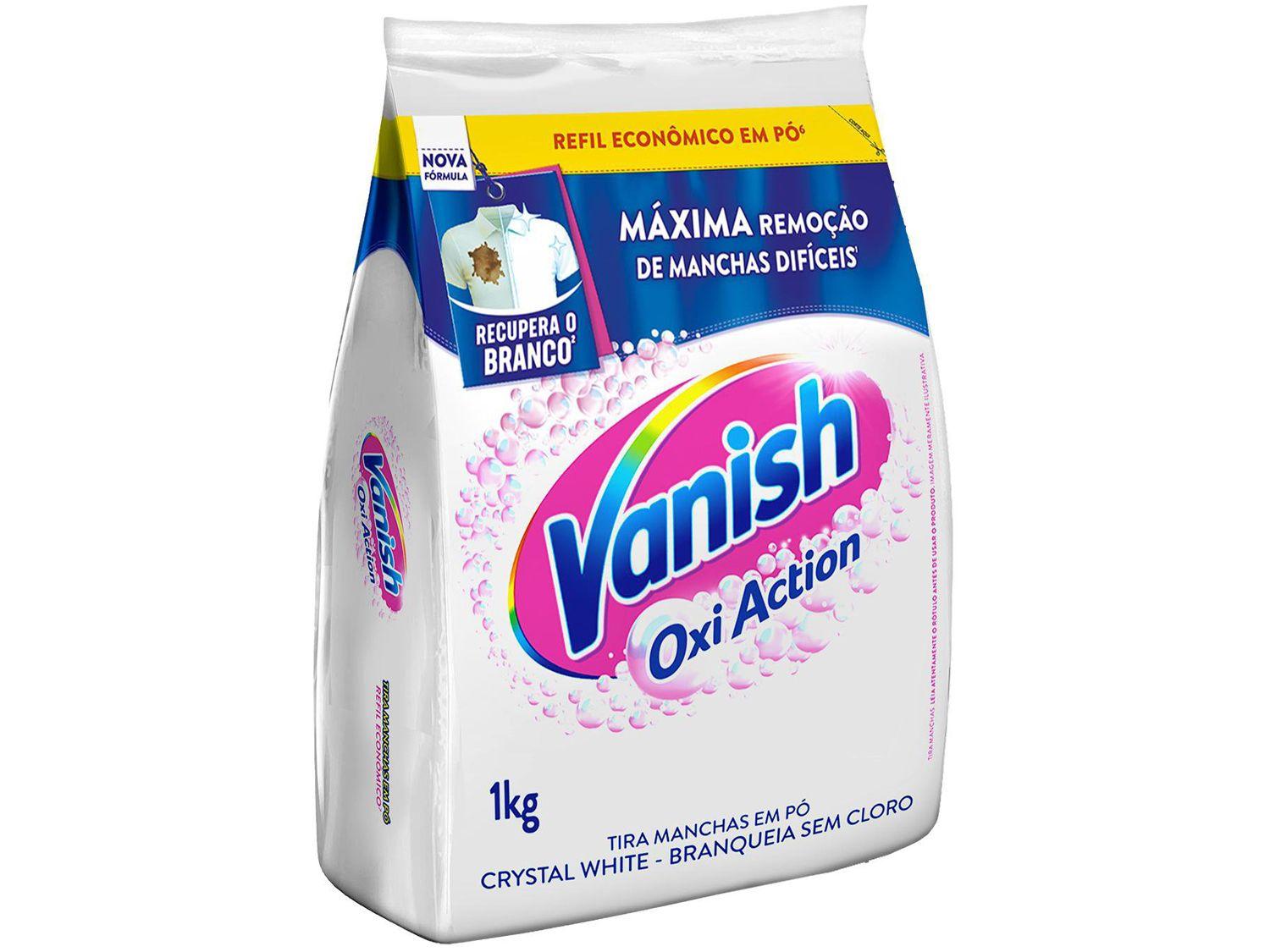 Tira Manchas Vanish Crystal White Oxi Action em Pó
