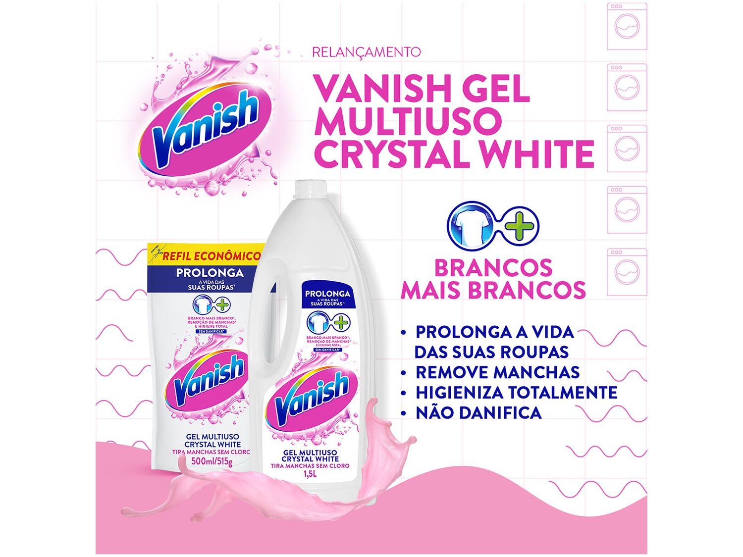 Tira Manchas Vanish Crystal White Sachê Líquido