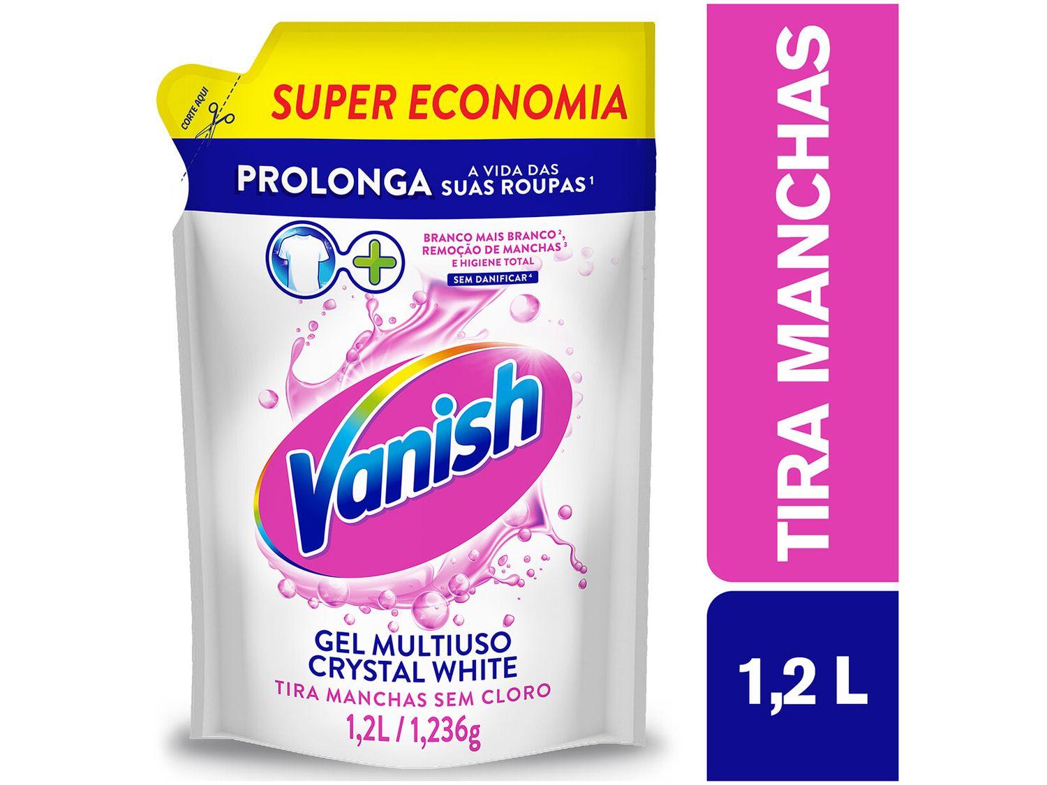 Tira Manchas Vanish Crystal White Sachê Líquido