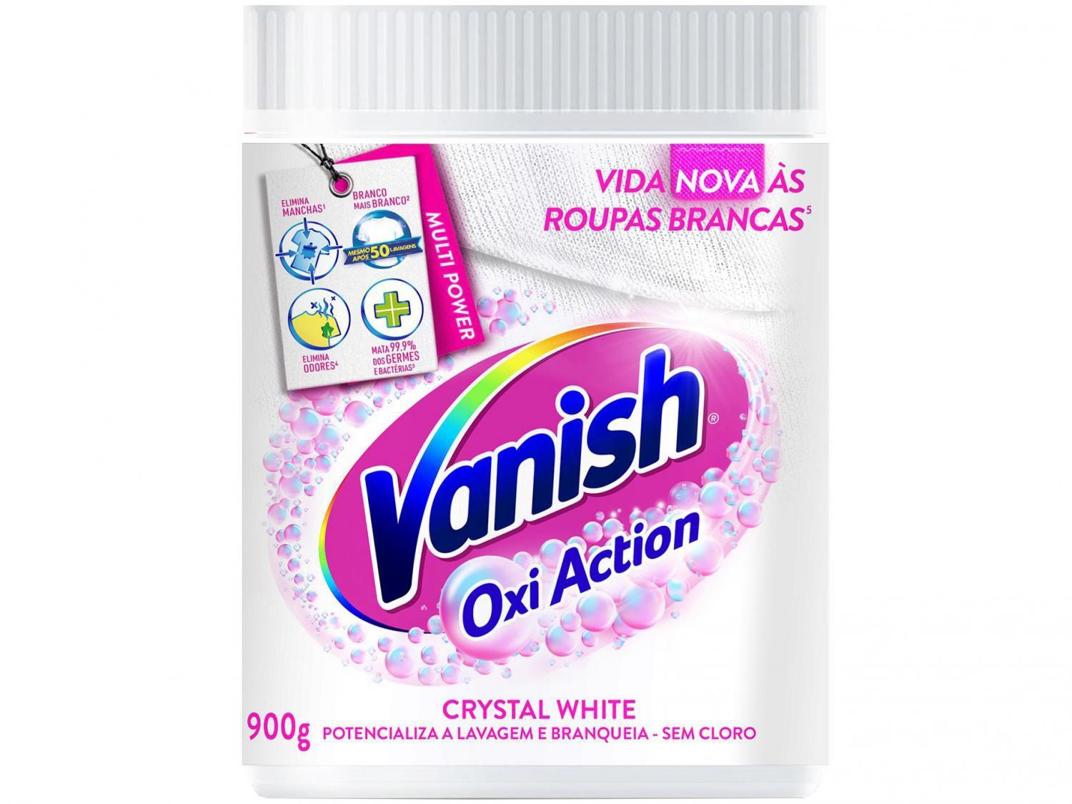 Tira Manchas Vanish Oxi Action Cristal White - para Roupas Brancas 900g