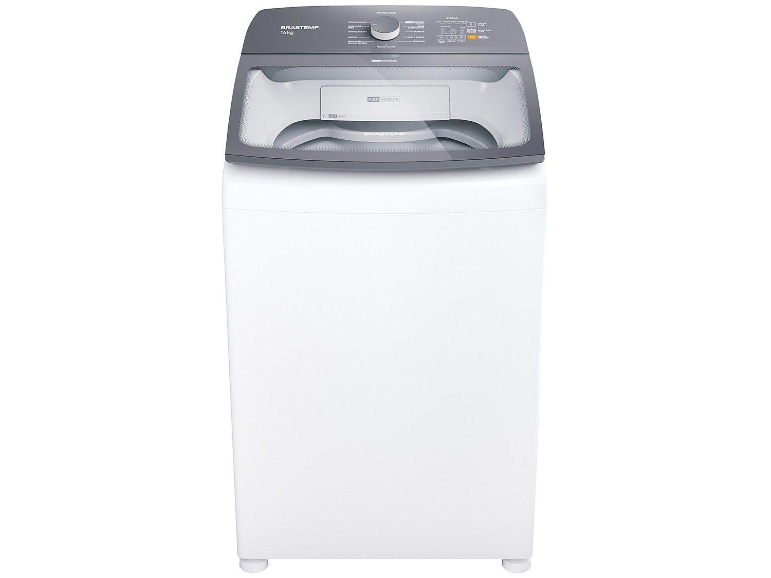 Lavadora de Roupas Brastemp BWK14AB 14Kg - Cesto Inox 12 Programas de Lavagem