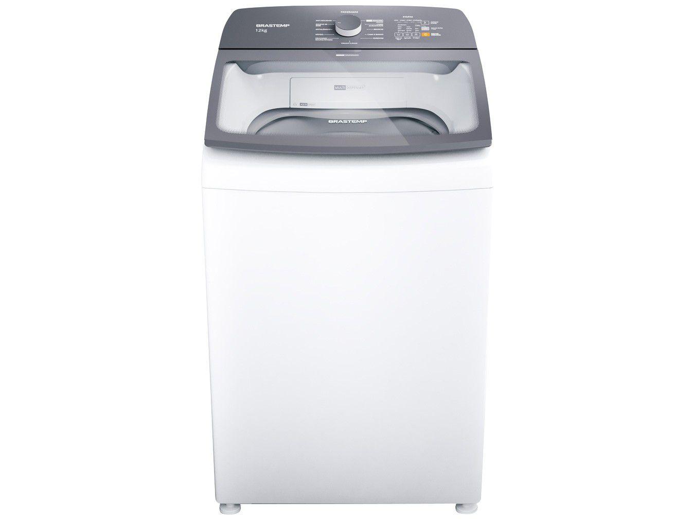 Lavadora de Roupas Brastemp BWK12AB 12Kg - Cesto Inox 12 Programas de Lavagem
