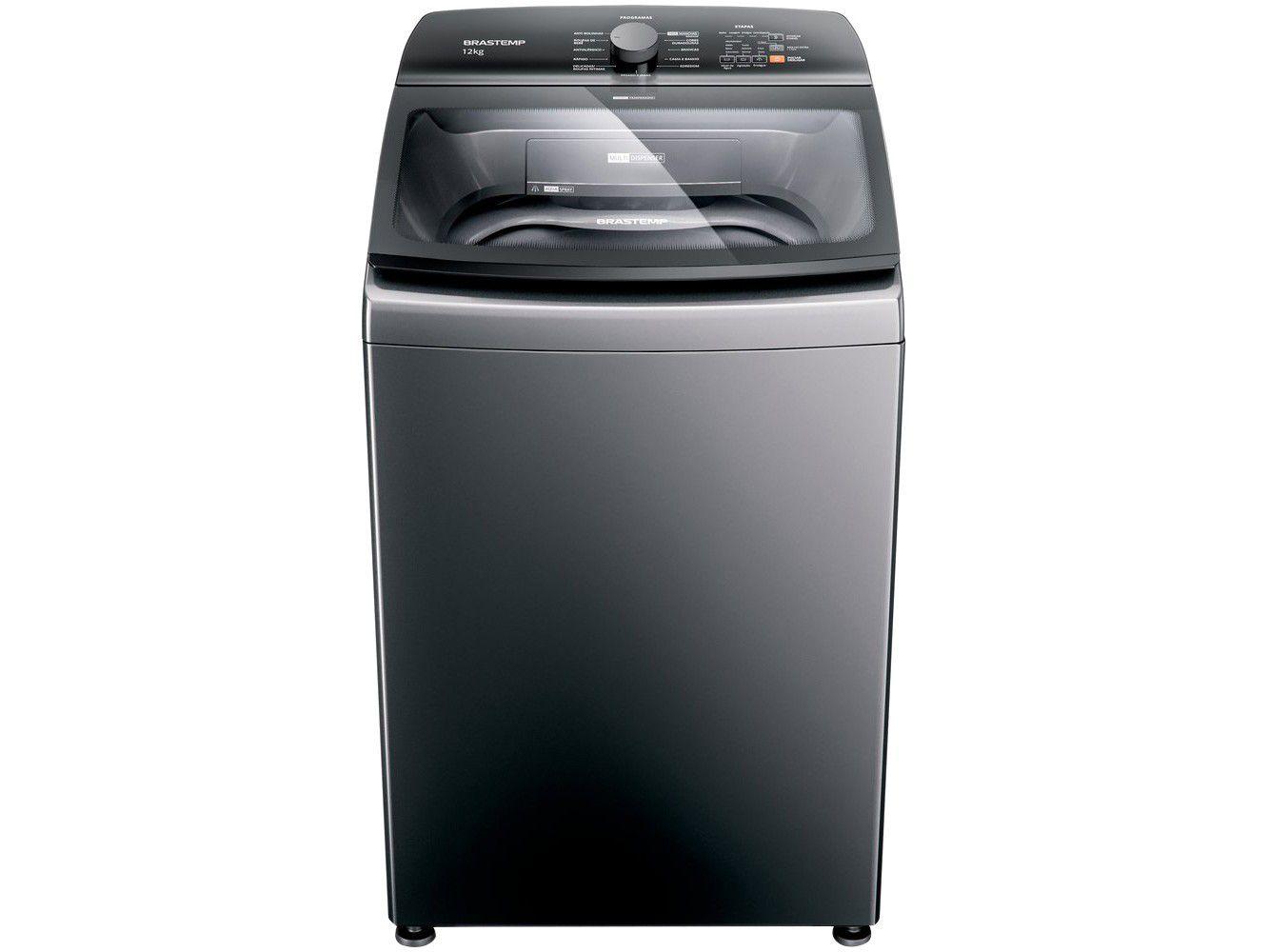 Lavadora de Roupas Brastemp BWK12A9 12Kg - Cesto Inox 12 Programas de Lavagem