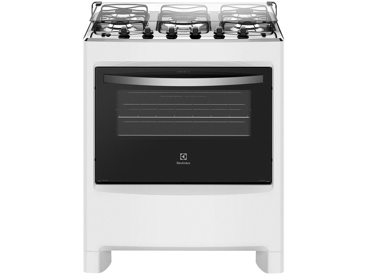 Fogão 5 Bocas Electrolux Branco - Acendimento Automático 76LBU