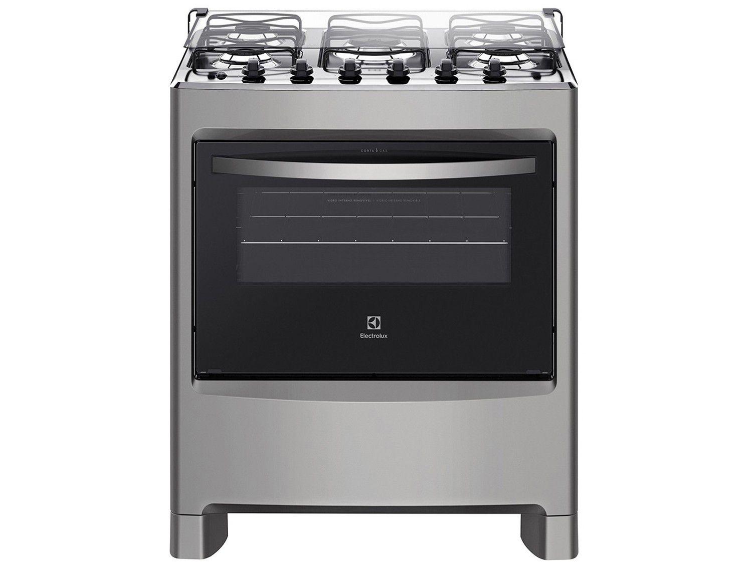 Fogão 5 Bocas Electrolux Prata - Acendimento Automático 76LSU