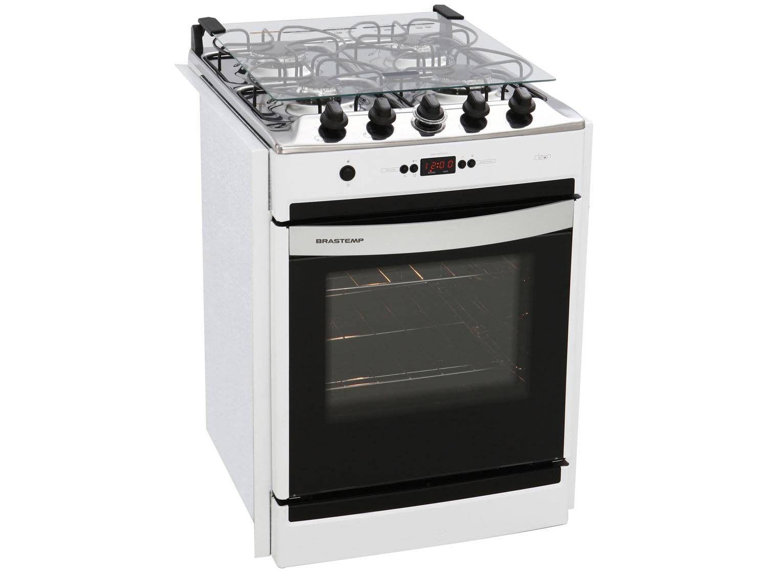 Fogão 4 Bocas de Embutir Brastemp com Timer - Acendimento Automático Clean BYO4 TAB