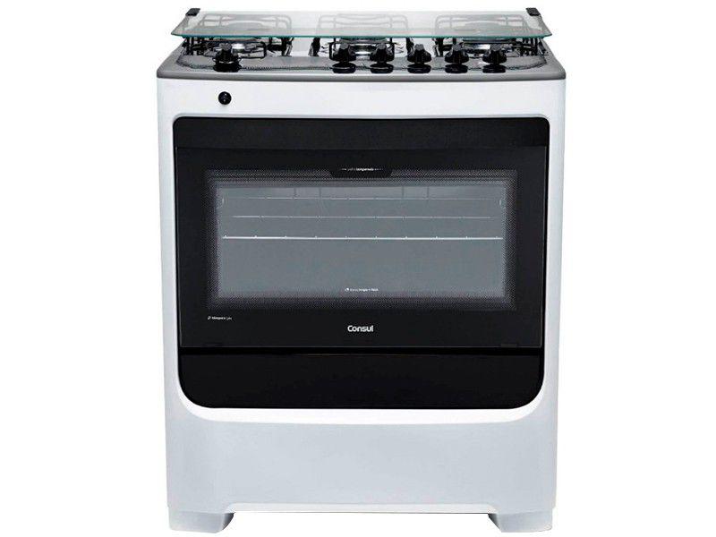 Fogão 5 Bocas Consul Branco Acendimento Automático - CFS5 NAB