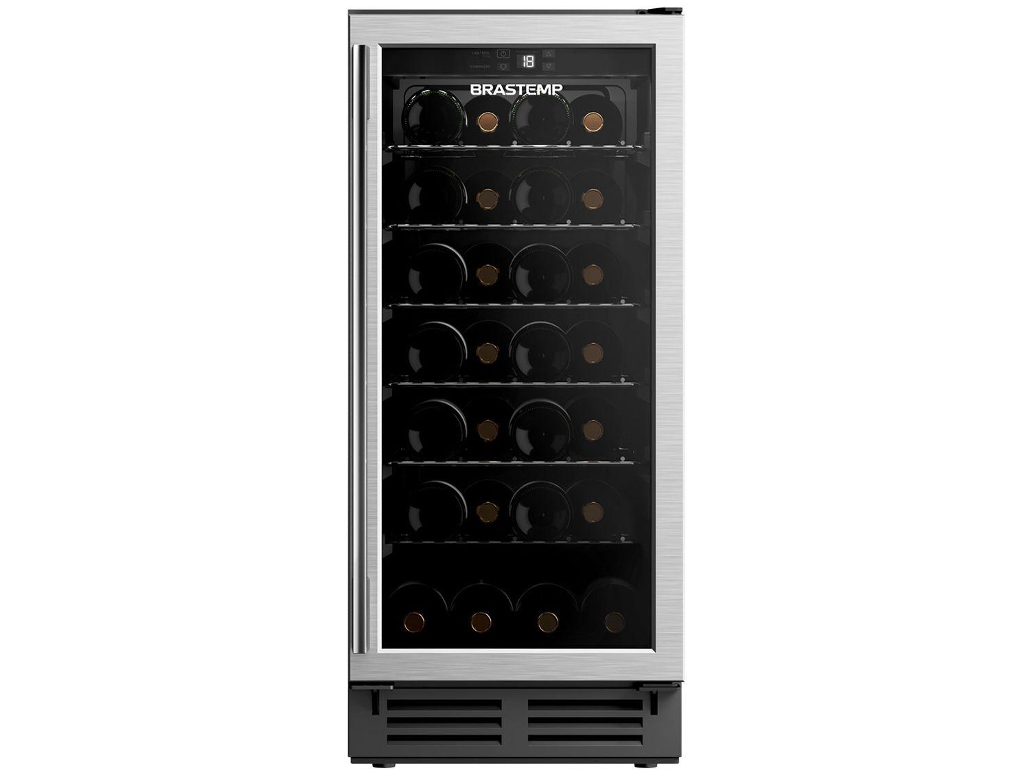 Adega Climatizada Brastemp 28 Garrafas - com Painel Eletrônico BZB28 AE