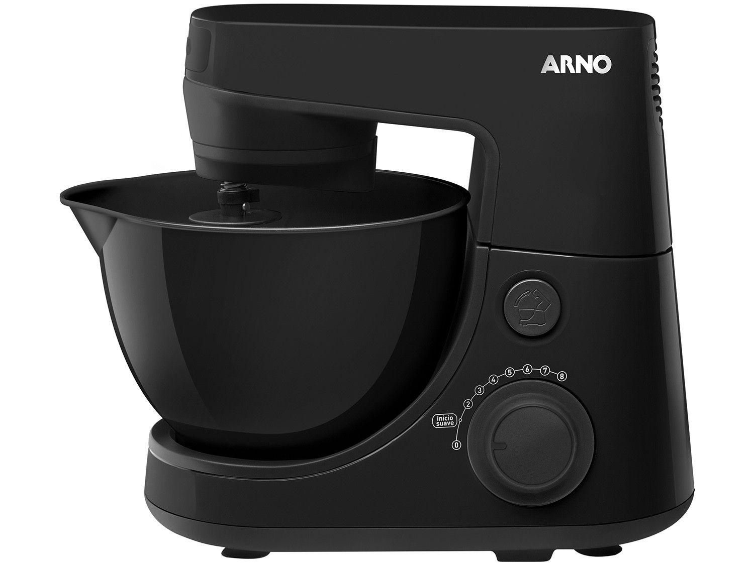 Batedeira Planetária Arno Preta 600W Daily - 8 Velocidades