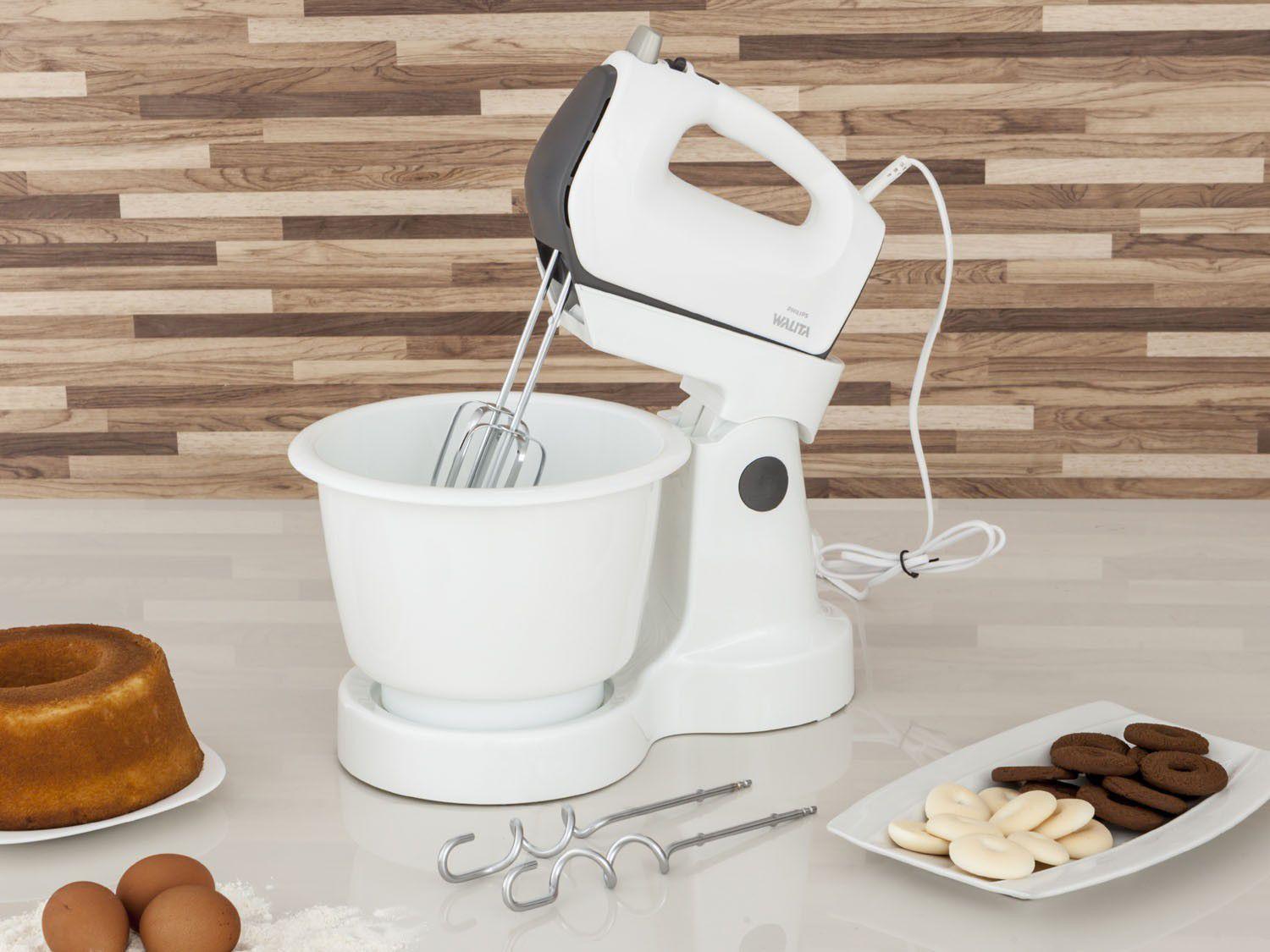 Batedeira Portátil Philips Walita - Branca 400W Viva Colletion Mixer 5 Velocidades