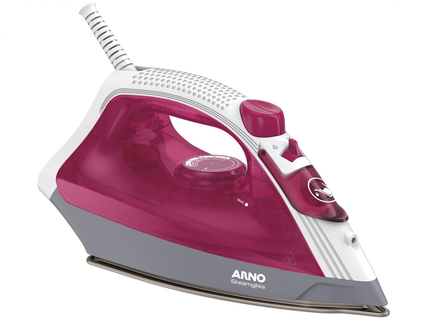 Ferro de Passar Roupa a Vapor e a Seco Arno - Steamgliss Rosa