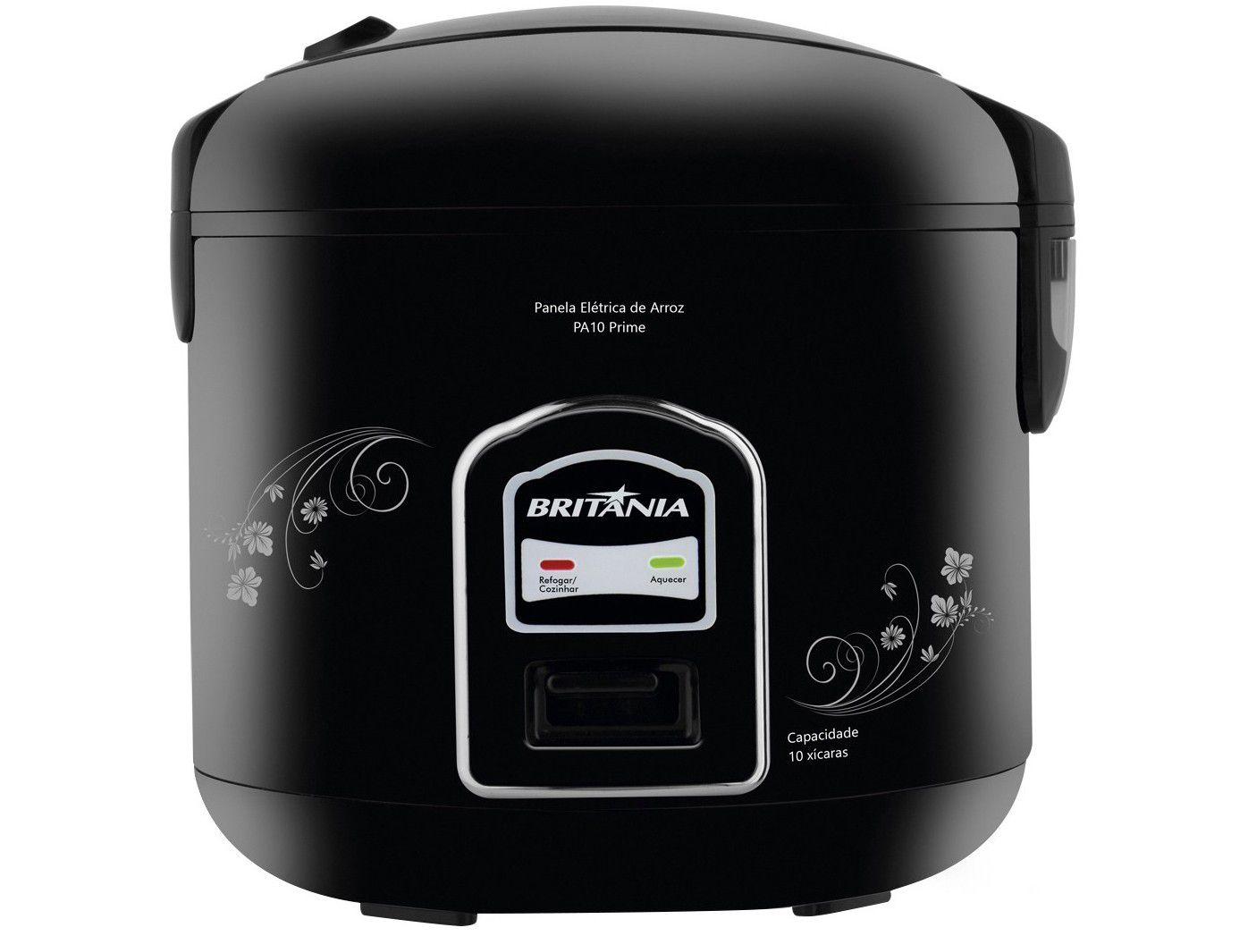 Panela Elétrica de Arroz Britânia PA10 PRIME PR - 700W 10 Xícaras