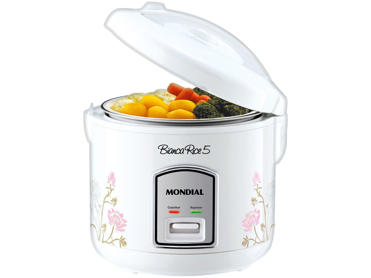 Panela Elétrica de Arroz Mondial Bianca Rice 5 - NPE-05-5X 400W 5 Xícaras