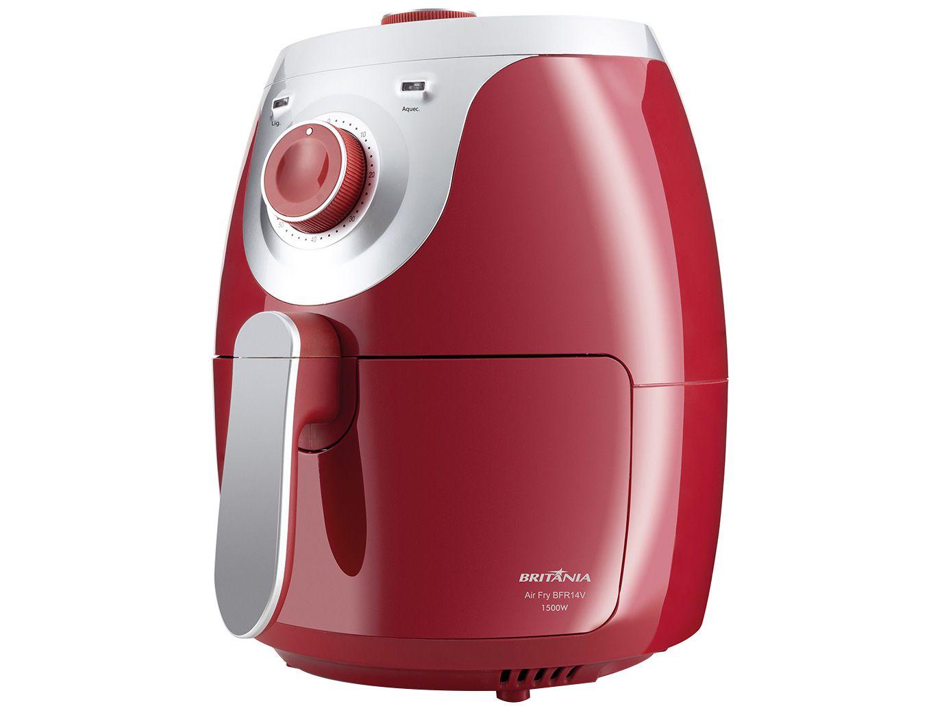 Fritadeira Elétrica sem Óleo/Air Fryer Britânia - BFR14V Vermelha 4,2L com Timer