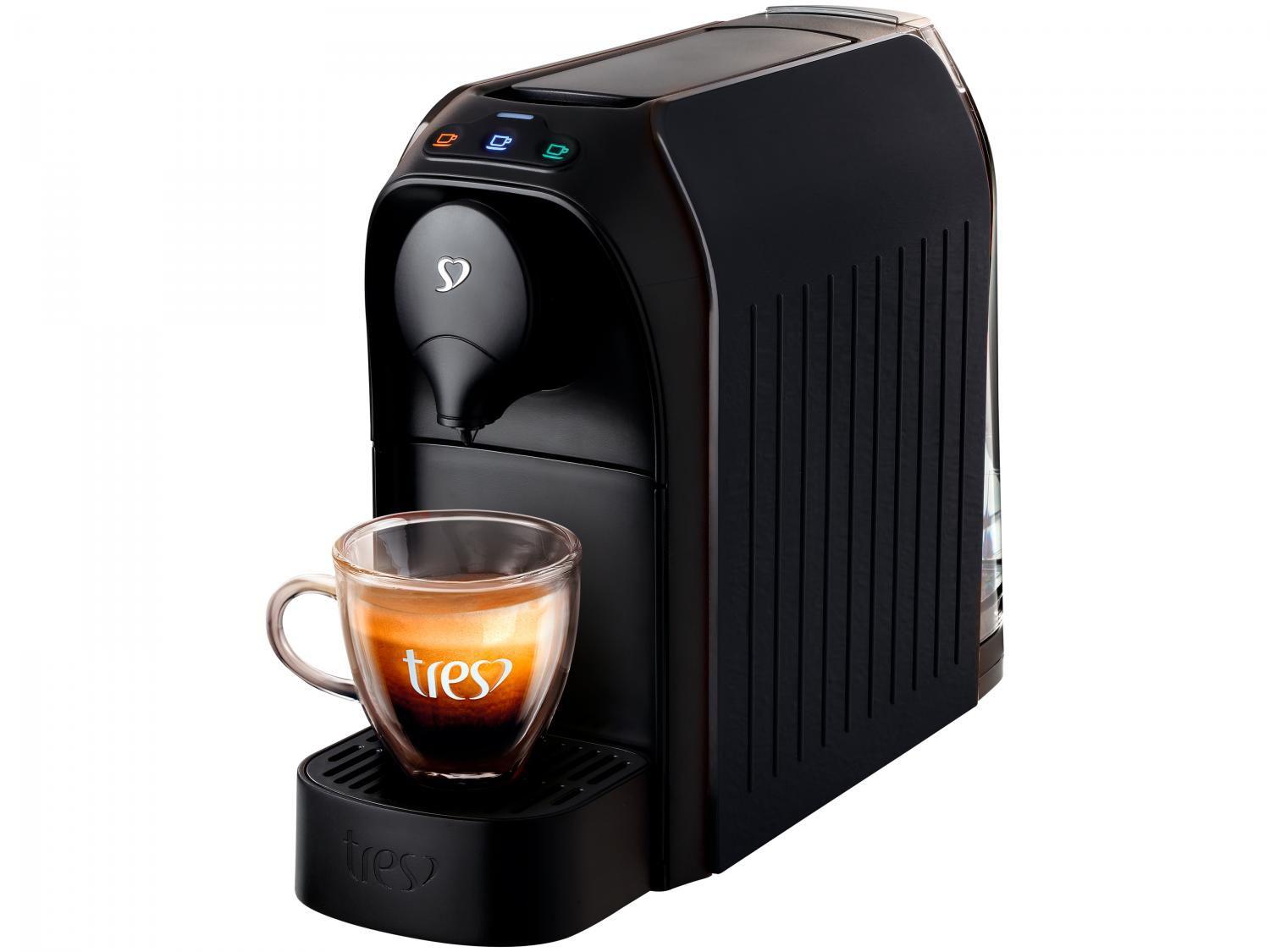 Cafeteira Espresso TRES 3 Corações Passione - 15 Bar Preto