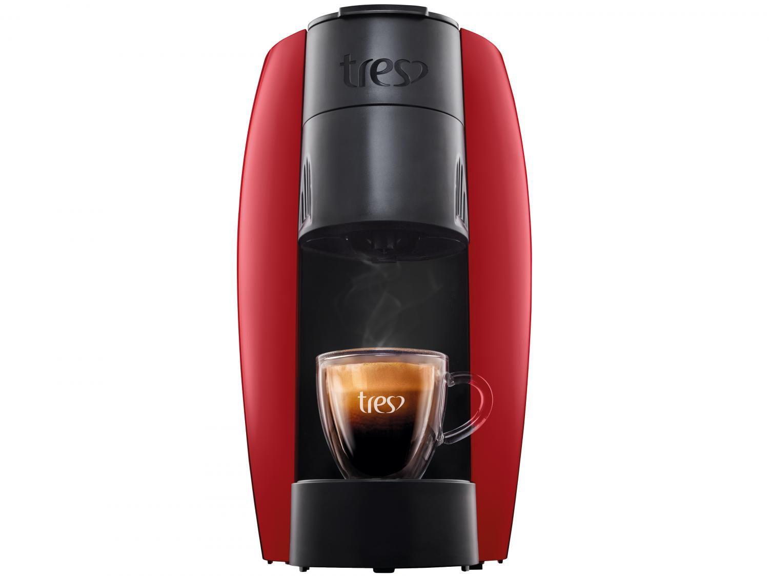 Cafeteira Espresso TRES 3 Corações Lov - 15 Bar Vermelho