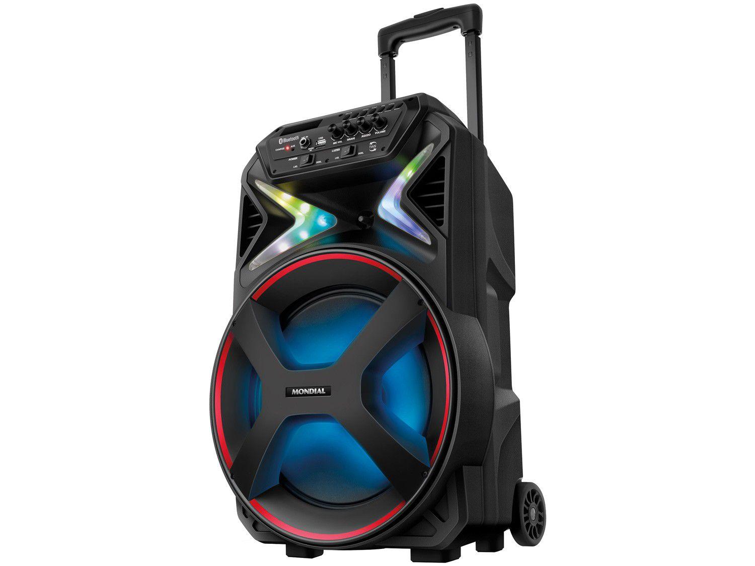 Caixa de Som Mondial CM-400 Bluetooth Portátil - Amplificada 400W USB