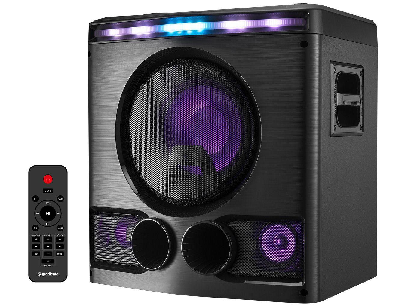 Mini System Gradiente Power Box GMS300 - Bluetooth 300W USB com Tweeter