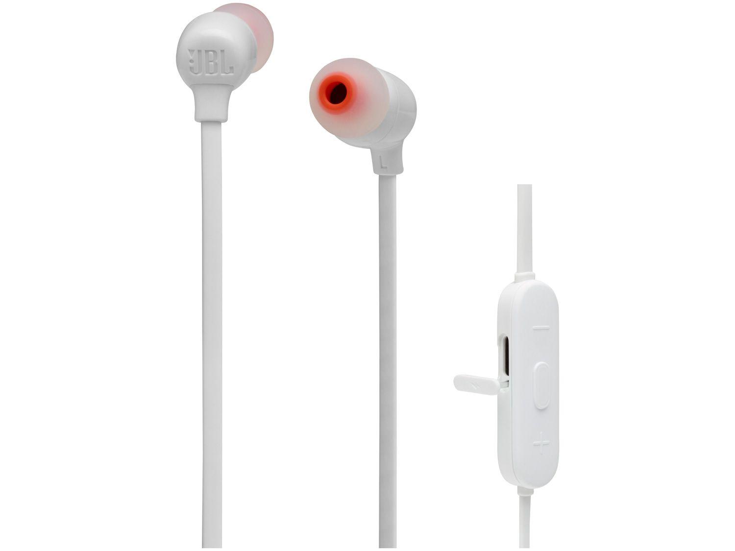 Fone de Ouvido Bluetooth JBL Tune 125 - Intra-auricular com Microfone Branco