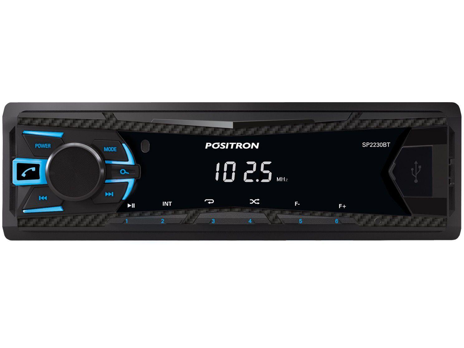 Som Automotivo Pósitron MP3 Player FM - Bluetooth USB SP2230BT