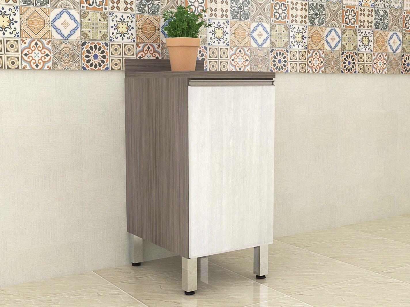 Balcão com Tampo Luciane 1 Porta - Prime Siena