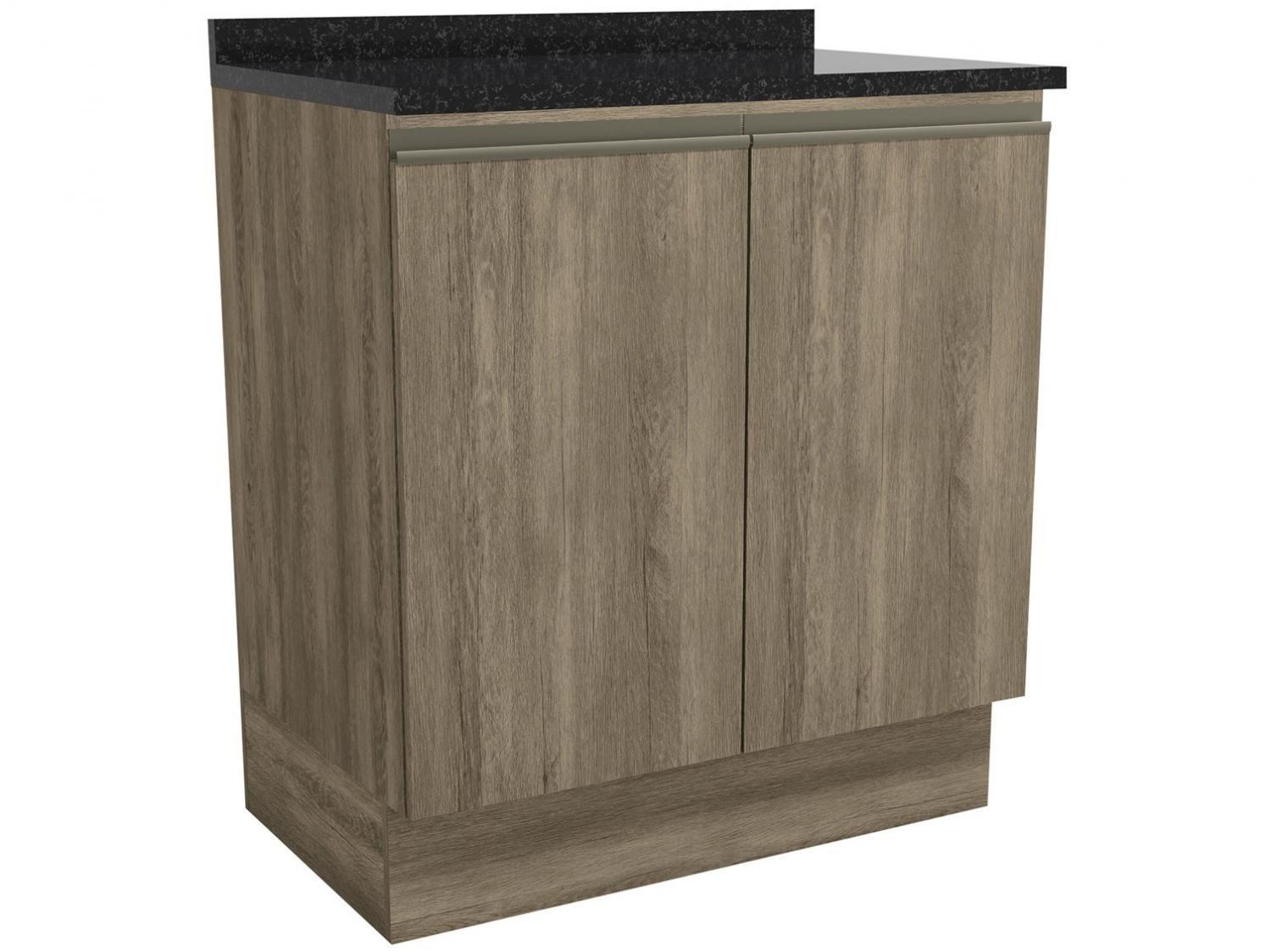 Balcão de Cozinha para Pia Kappesberg 2 Portas - com Tampo Maxxi CB381-NO