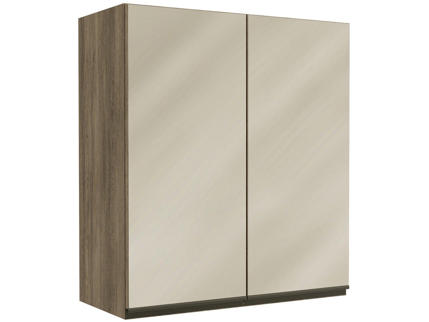 Módulo de Armário Aéreo Kappesberg Maxxi G765-NO - 2 Portas 80x90 com Vidro