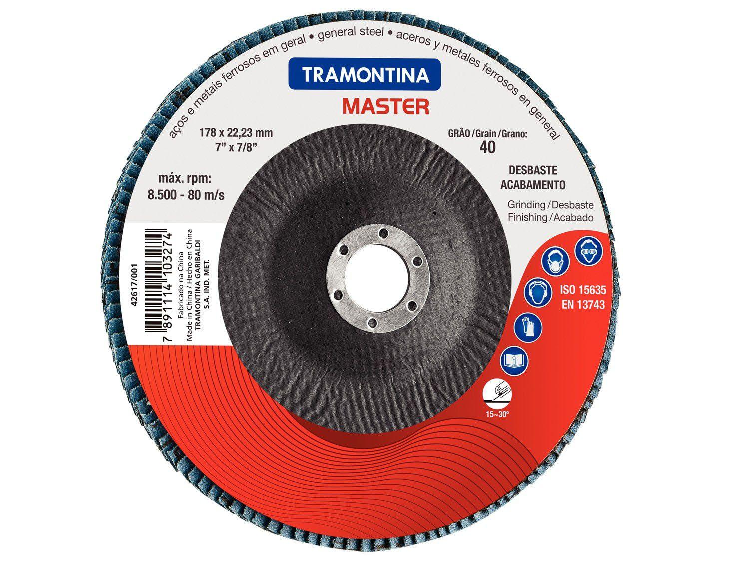 Disco Flap Desbaste 7" Tramontina - 42617003