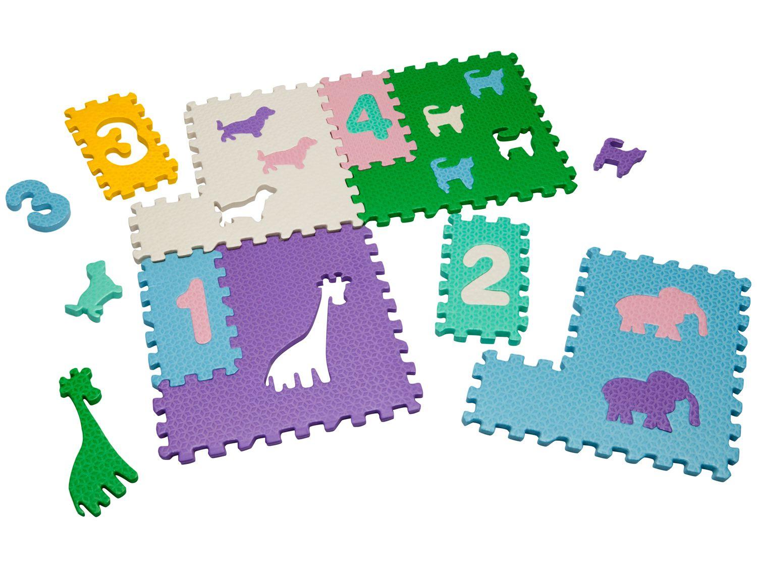 Tapete de Atividades EVA Mingone - Brinque Números 12 Peças 20x20cm cada