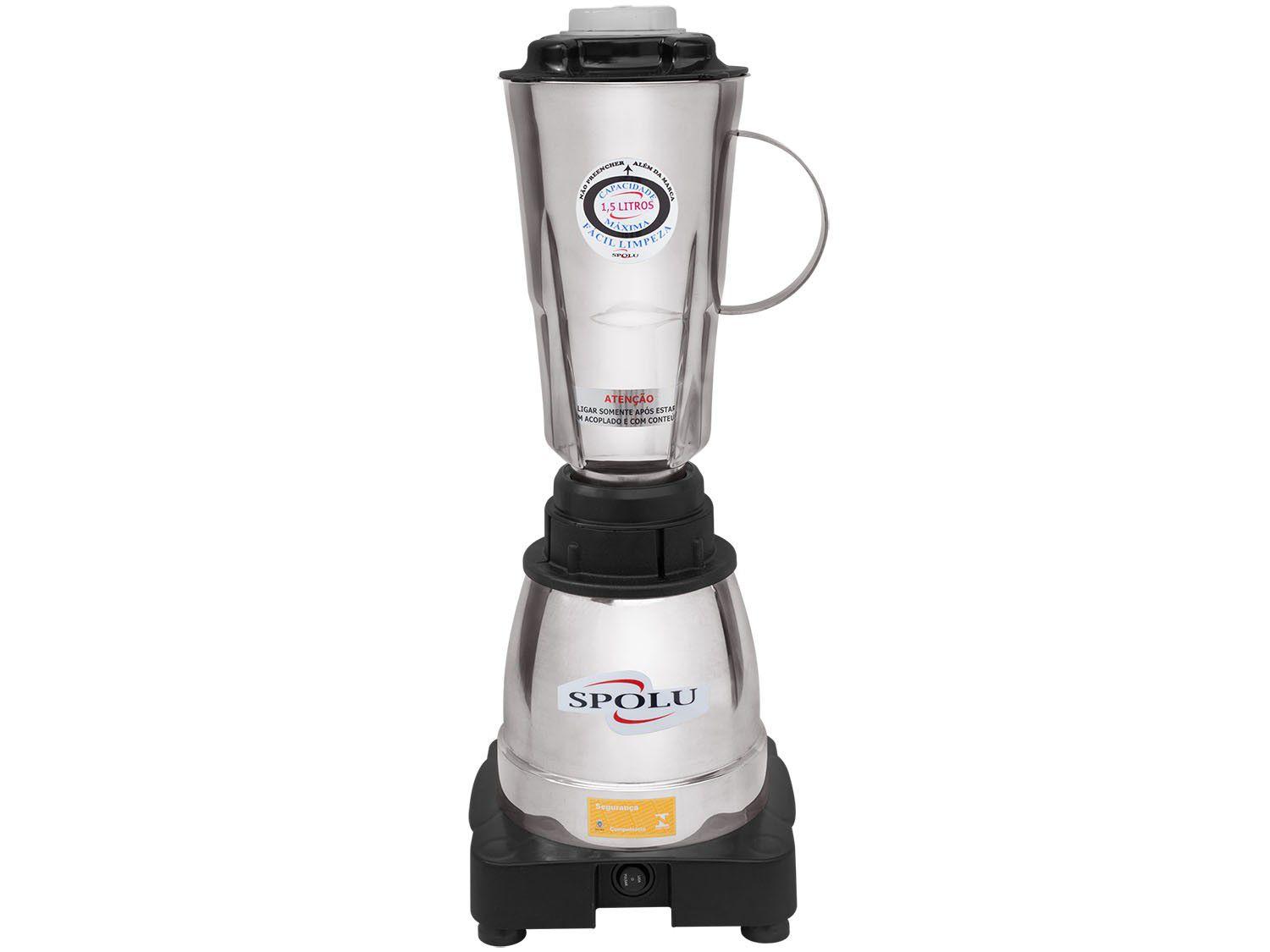 Liquidificador Industrial 1,5L Inox Spolu - Gourmet Luxo 800W