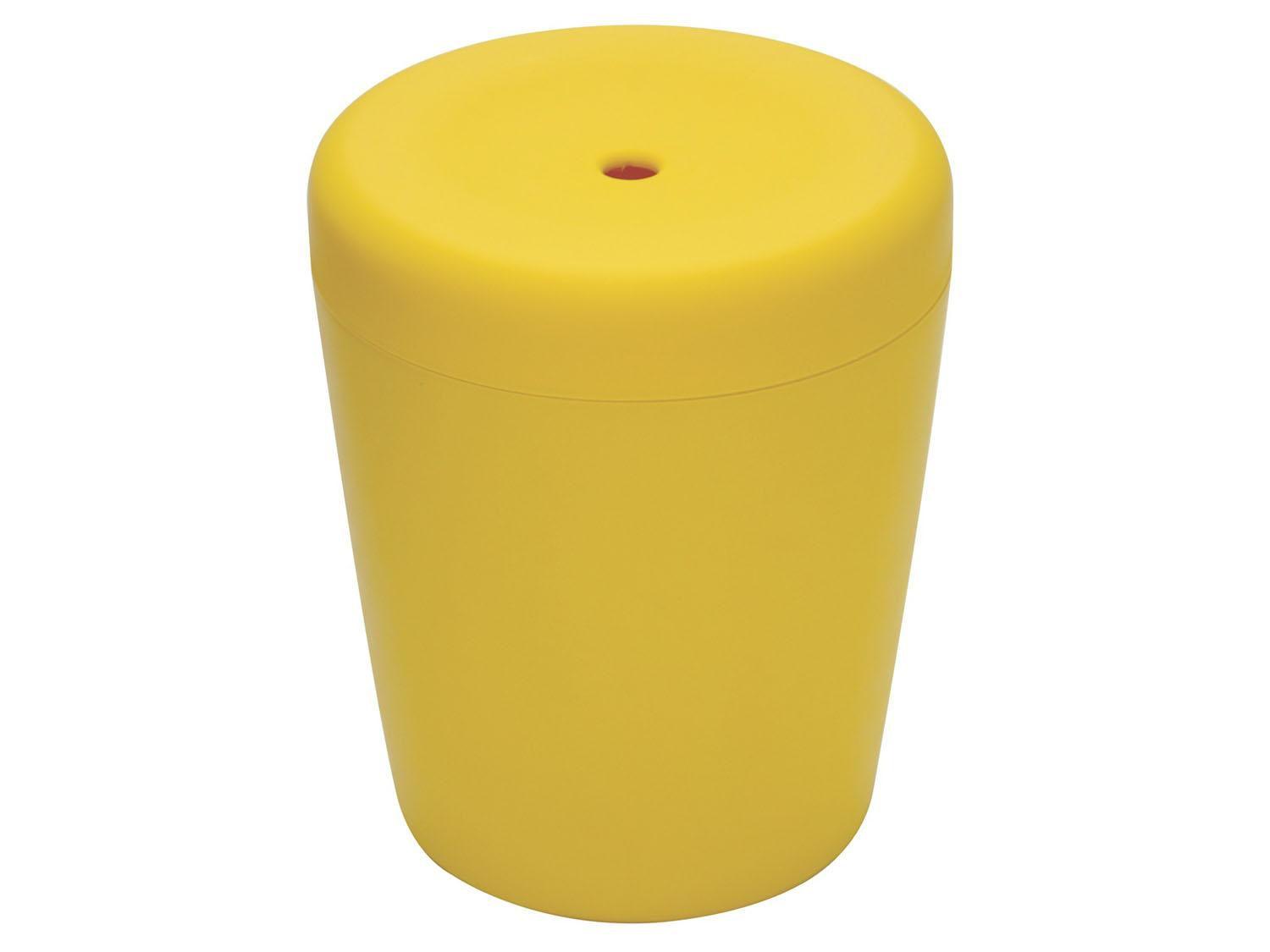 Puff Baú Redondo Infantil Amarelo - Basic Tramontina