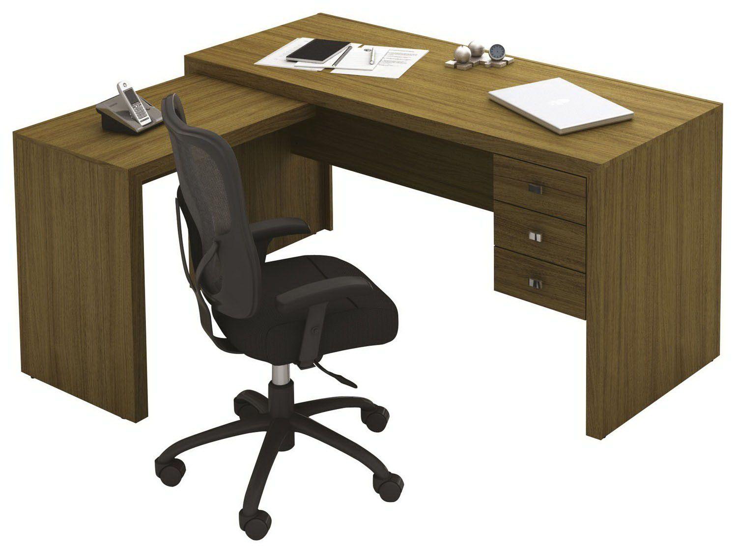 Escrivaninha/Mesa para Computador 3 Gavetas - Tecno Mobili ME 4106
