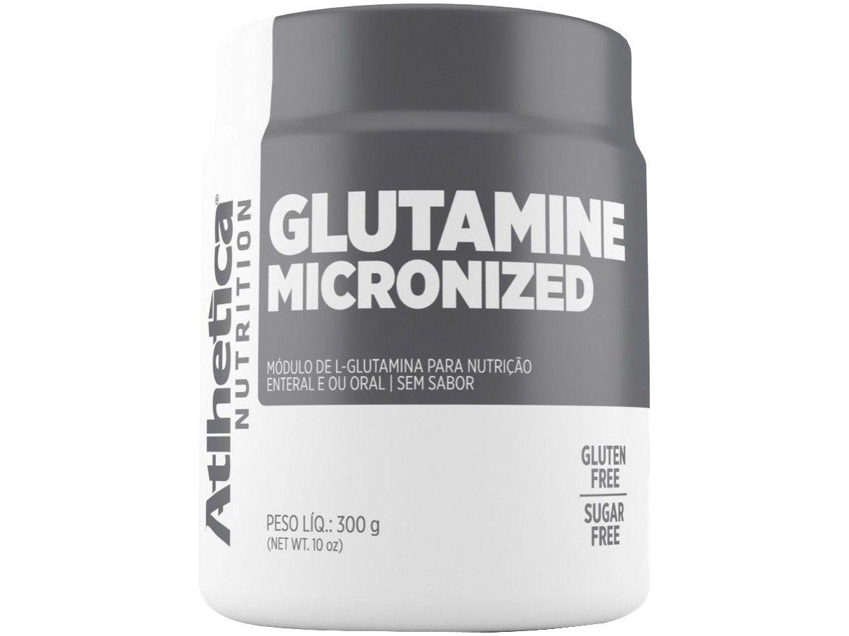 Glutamina Atlhetica Nutrition Micronized - em Pó 300g sem Sabor