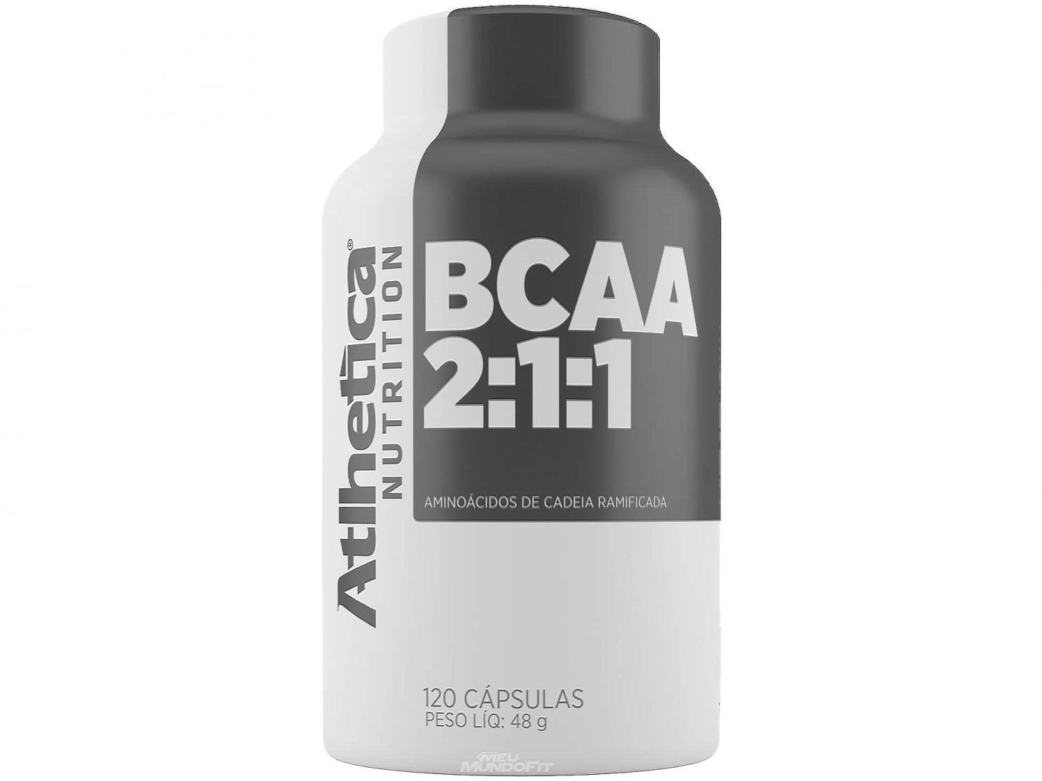BCAA 2:1:1 Atlhetica Nutrition 120 Cápsulas - Natural