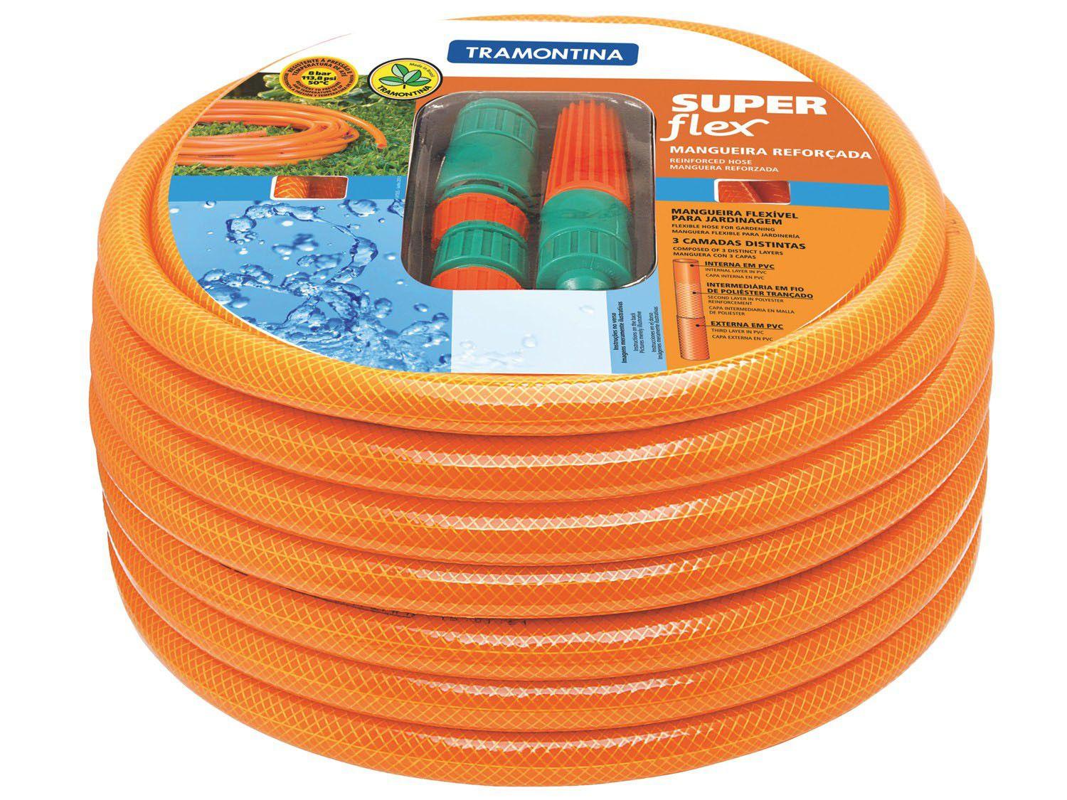 Mangueira Flex para Jardim 15m com Esguicho - Tramontina