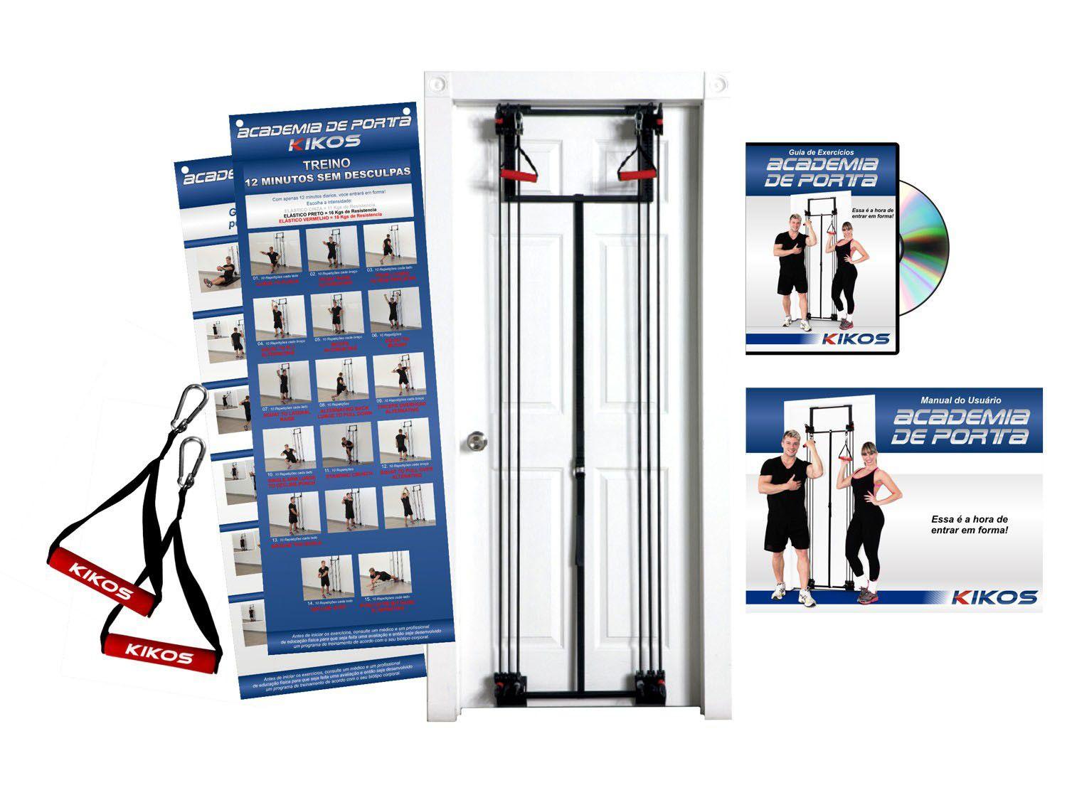Academia de Porta + DVD Guia de Exercícios - Kikos AB3306