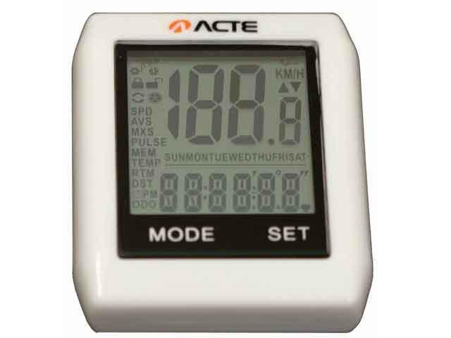 Ciclocomputador sem Fio Acte Sports A32 - 16 Funções