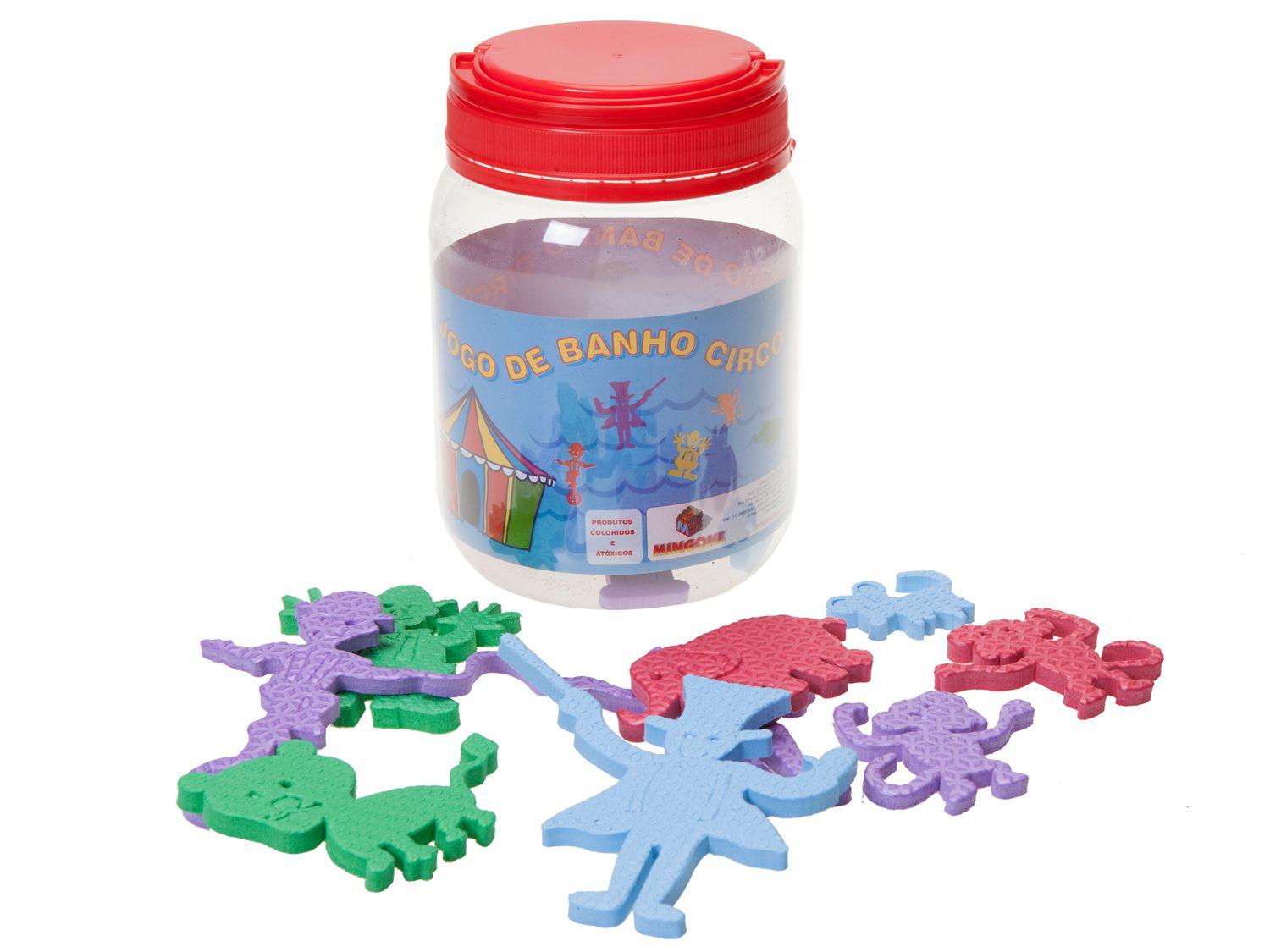 Brinquedo para Banho Circo Mingone - 26 Peças