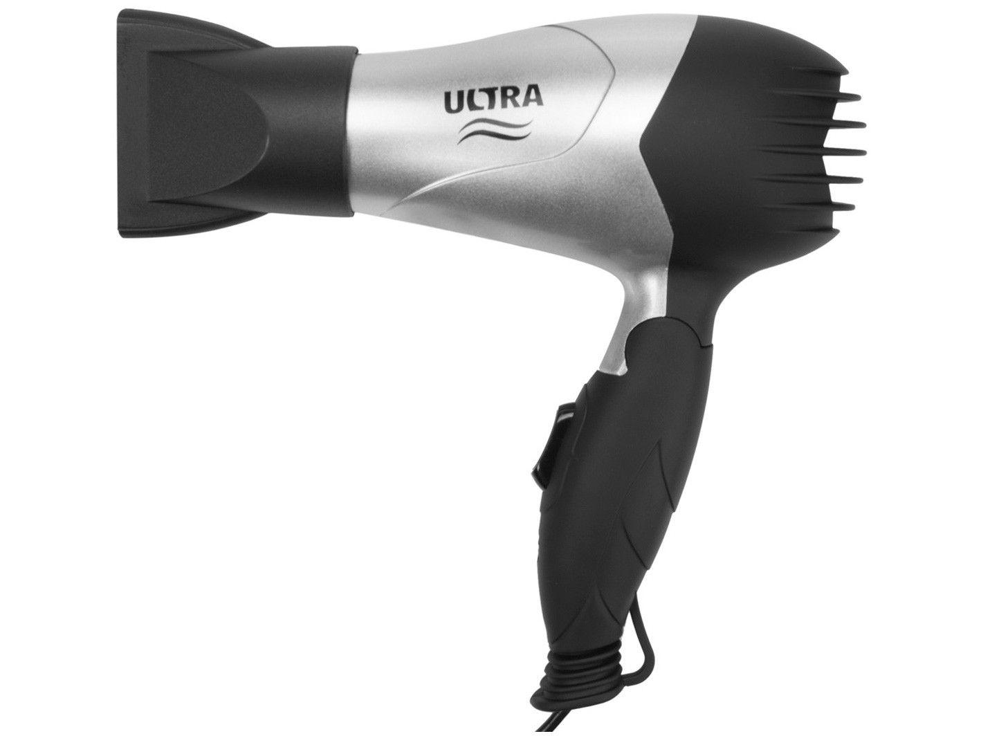 Secador de Cabelo Ultra SC-15 Cinza e Preto - com Íons 850W 2 Velocidades