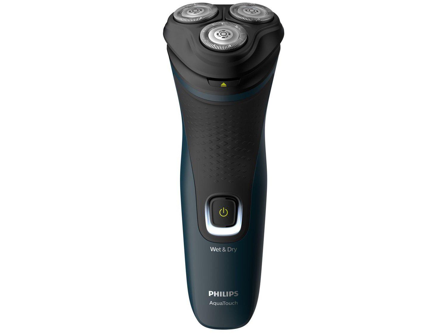Barbeador Elétrico Philips Series 1000 AquaTouch - Seco e Molhado 1 Velocidade
