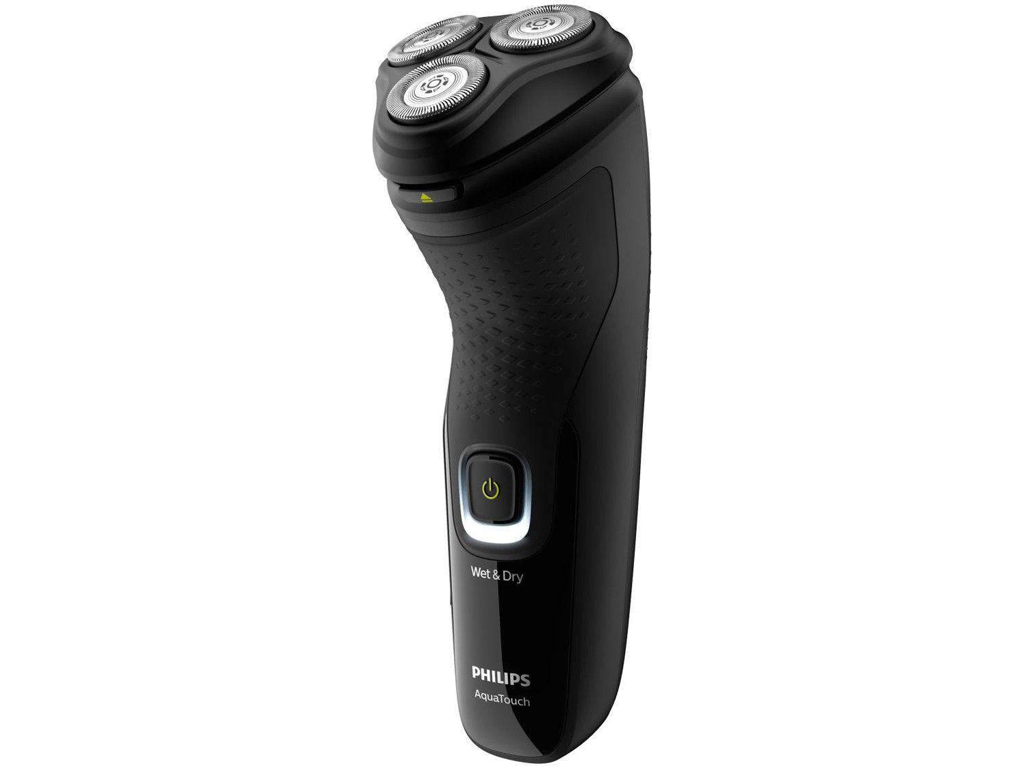 Barbeador Elétrico Philips Series 1000 AquaTouch - Seco e Molhado 1 Velocidade