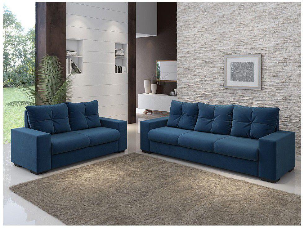 Conjunto de Sofás 2 e 3 Lugares Viarte - Luminos Viero Móveis