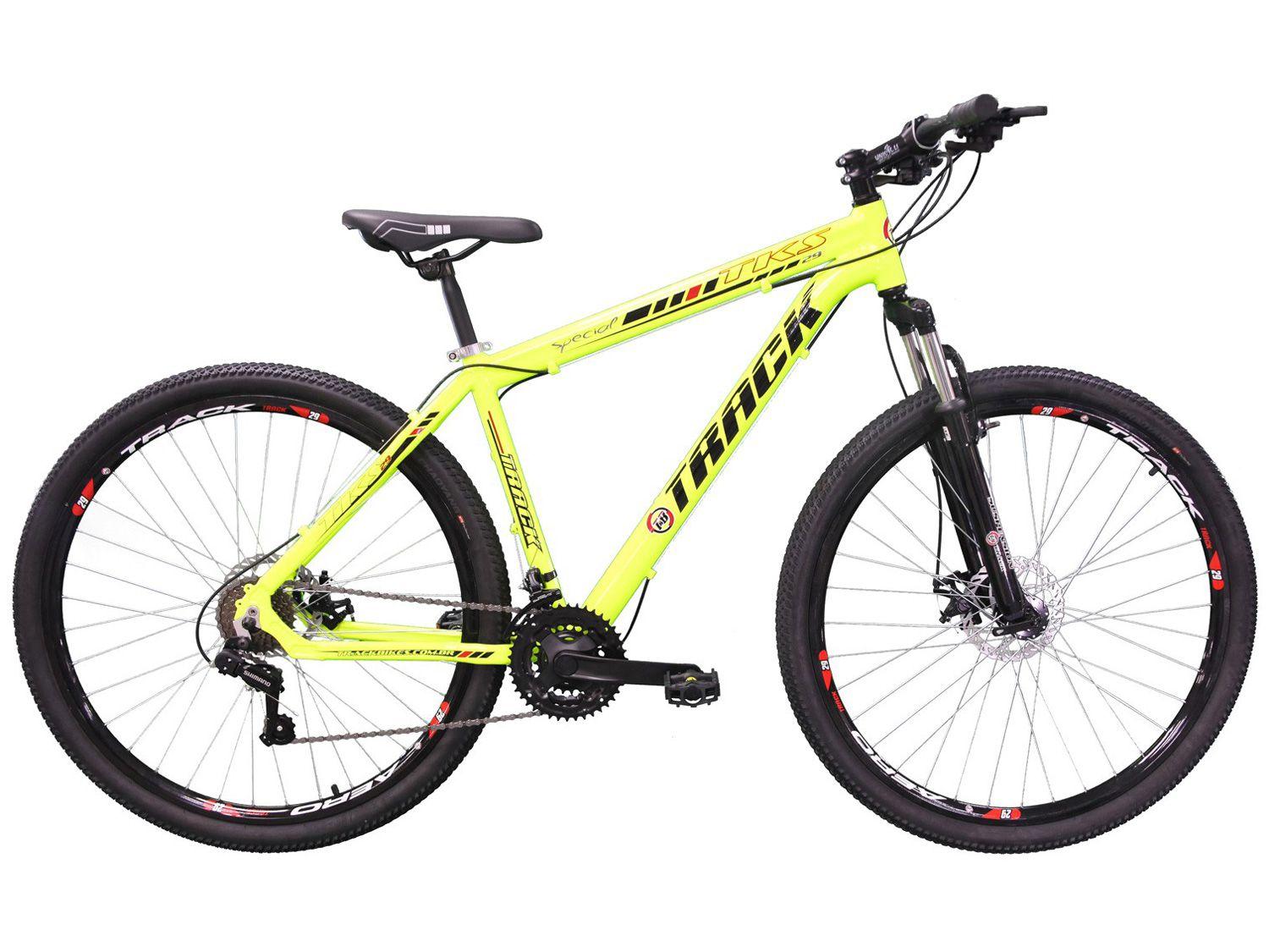 Mountain Bike Aro 29 Track Bikes TKS 29 VN - Alumínio Freio a Disco 21 Marchas