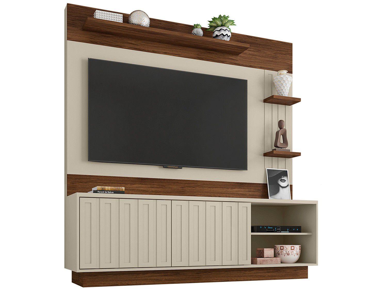Estante Home para TV até 65" 2 Portas - Caemmun Clap