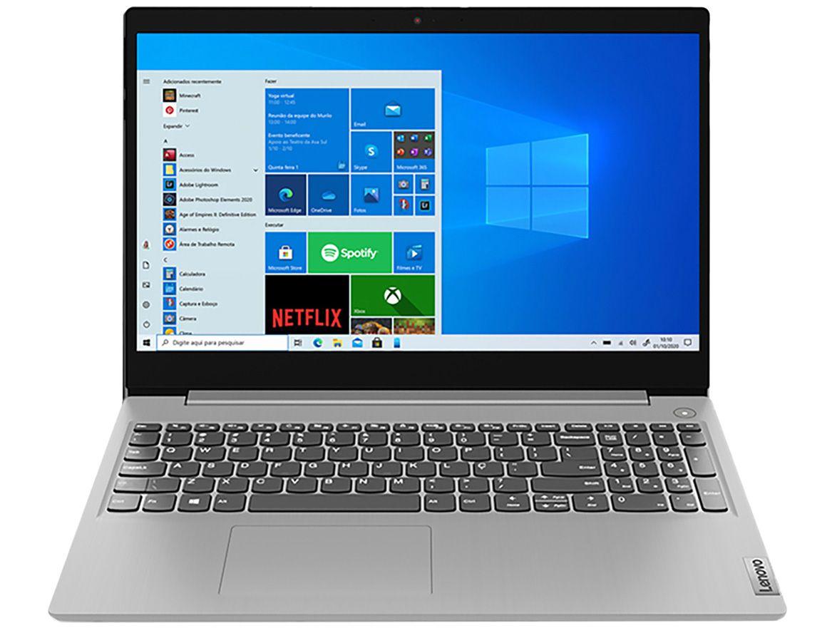 Notebook Lenovo IdeaPad3i 82BS0006BR Intel Core i3 - 4GB 256GB SSD 15,6" LCD Windows 10