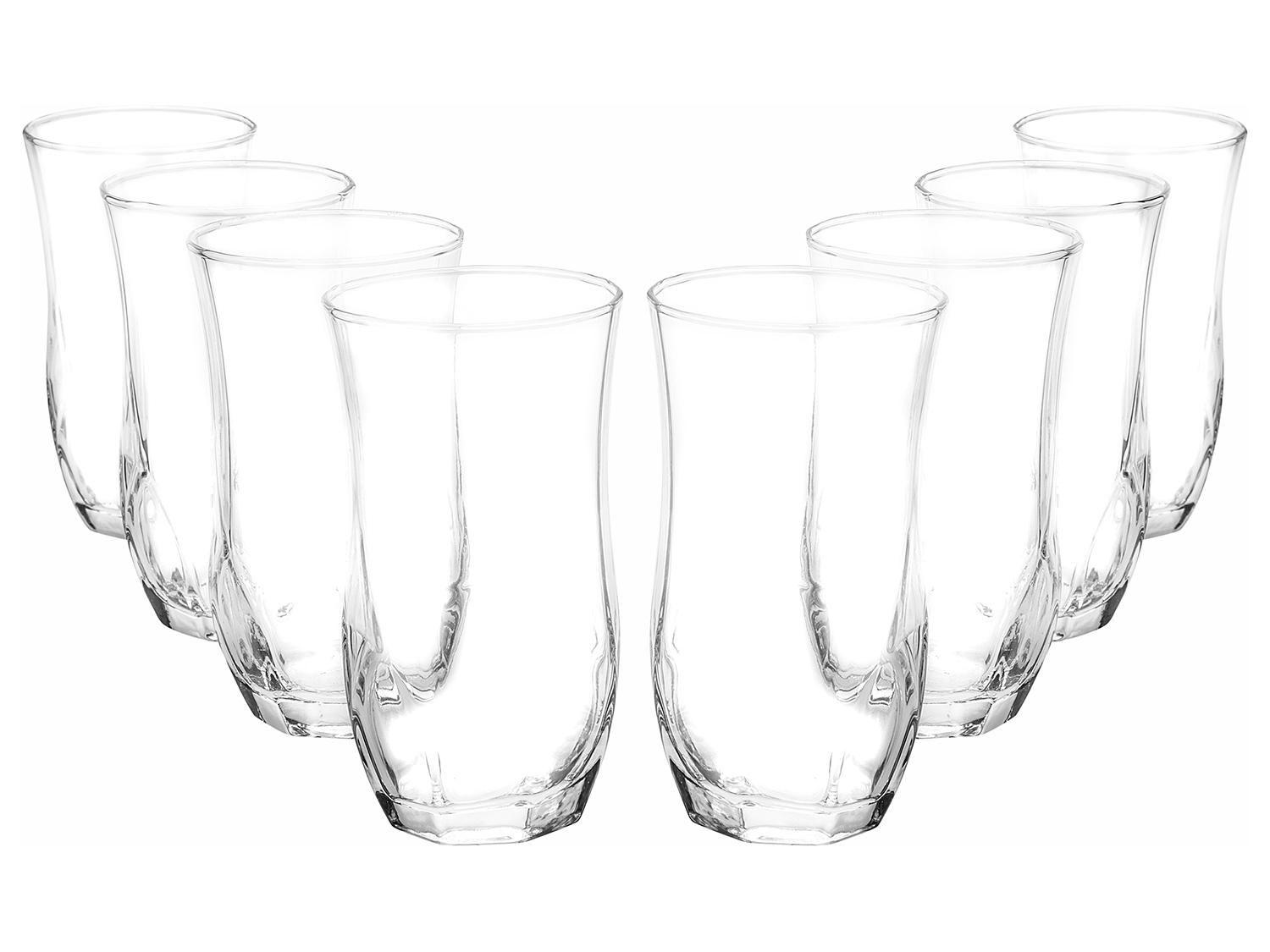 Jogo de Copos de Vidro 8 Peças 360ml - Nadir Opera Long Drink