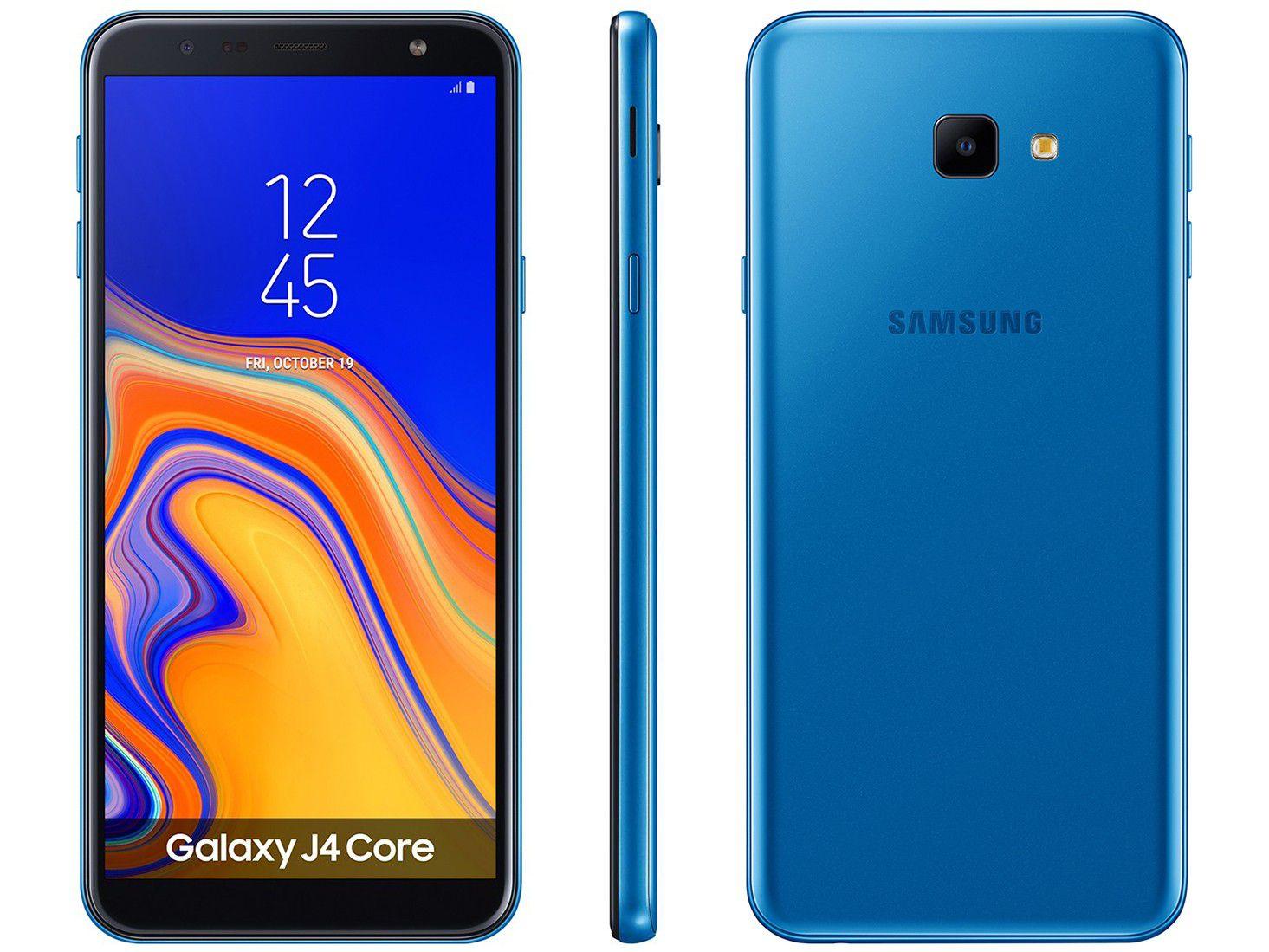 Smartphone Samsung Galaxy J4 Core 16GB Azul 4G 1GB RAM Tela 6\u0026quot; Câm.  8MP + Câm. Selfie 5MP