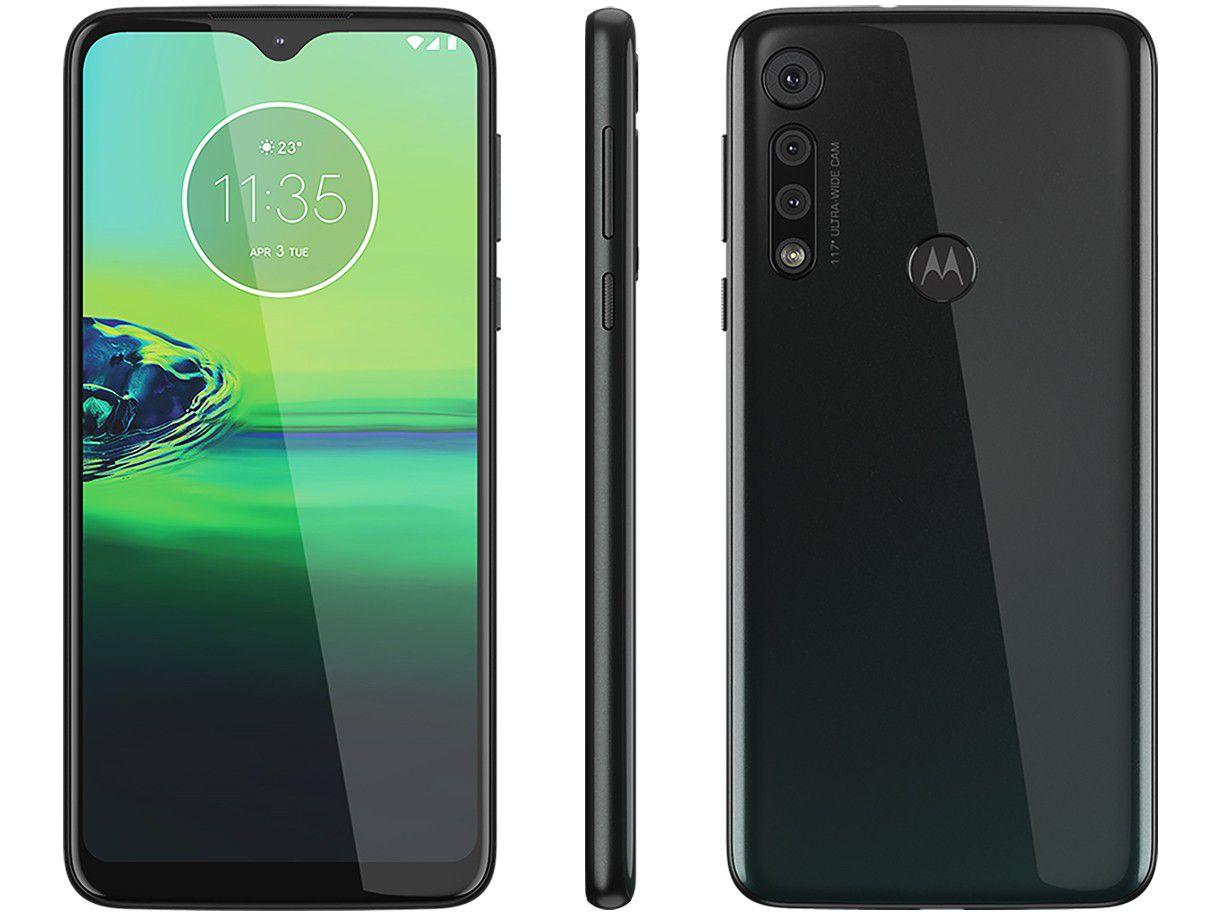 Smartphone Motorola G8 Play 32GB Preto Ônix 4G - 2GB RAM Tela 6,2" Câm. Tripla + Câm. Selfie 8MP