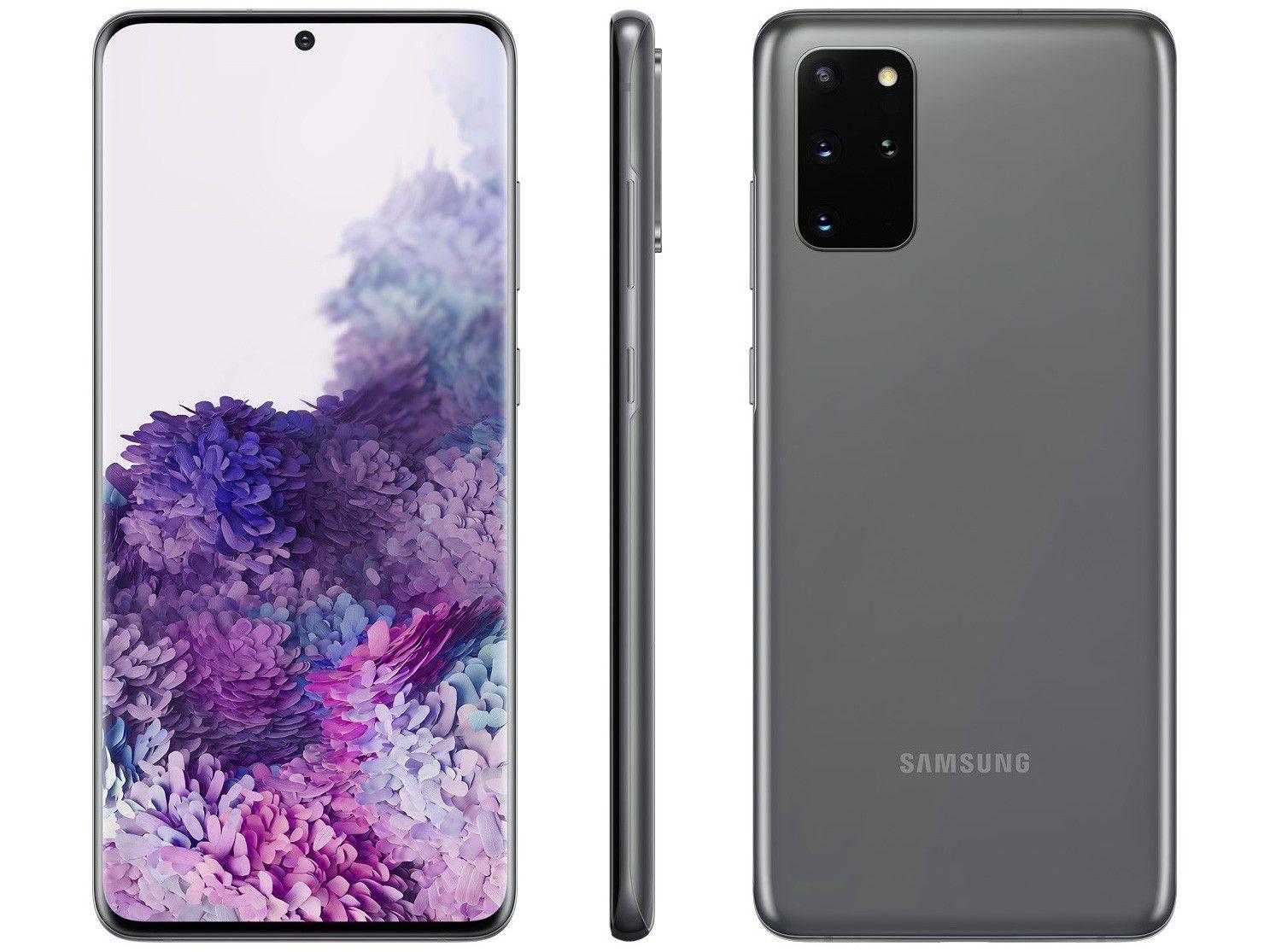 Smartphone Samsung Galaxy S20+ 128GB Cosmic Gray - 8GB RAM Tela 6,7" Câm. Quádrupla + Selfie 10M
