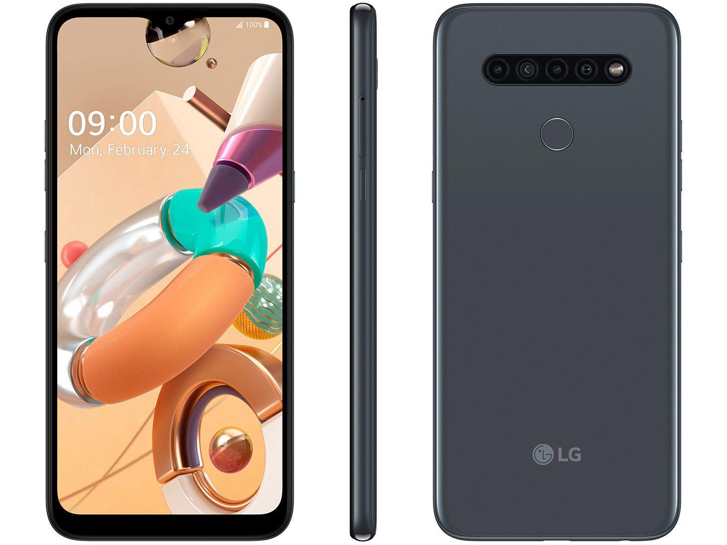 Smartphone LG K41S 32GB Titânio 4G Octa-Core - 3GB RAM 6,55&quot; Câm. Quádrupla + Selfie 8MP